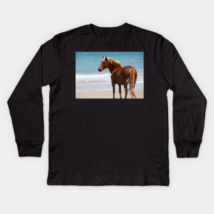 Wild Mustang Kids Long Sleeve T-Shirt